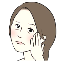 カバーが出来ないシミ